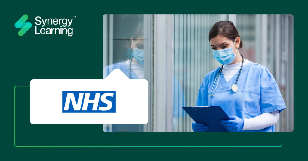 synergy learning and nhs logos