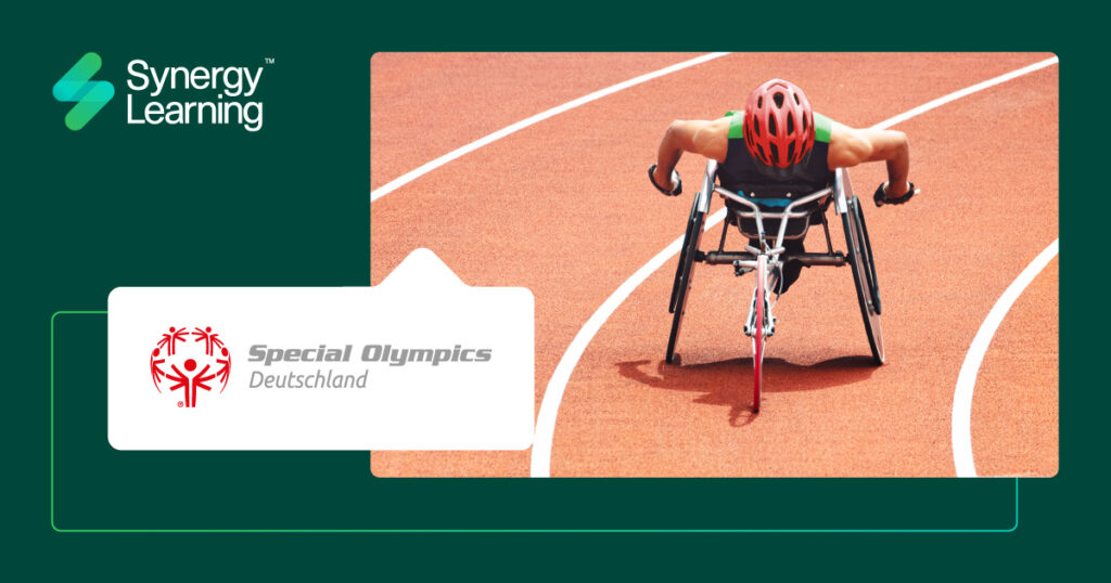 athlete competing at the special olympics